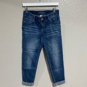 Maurice’s Denim 1/2 regular length jeans cuffed ankle